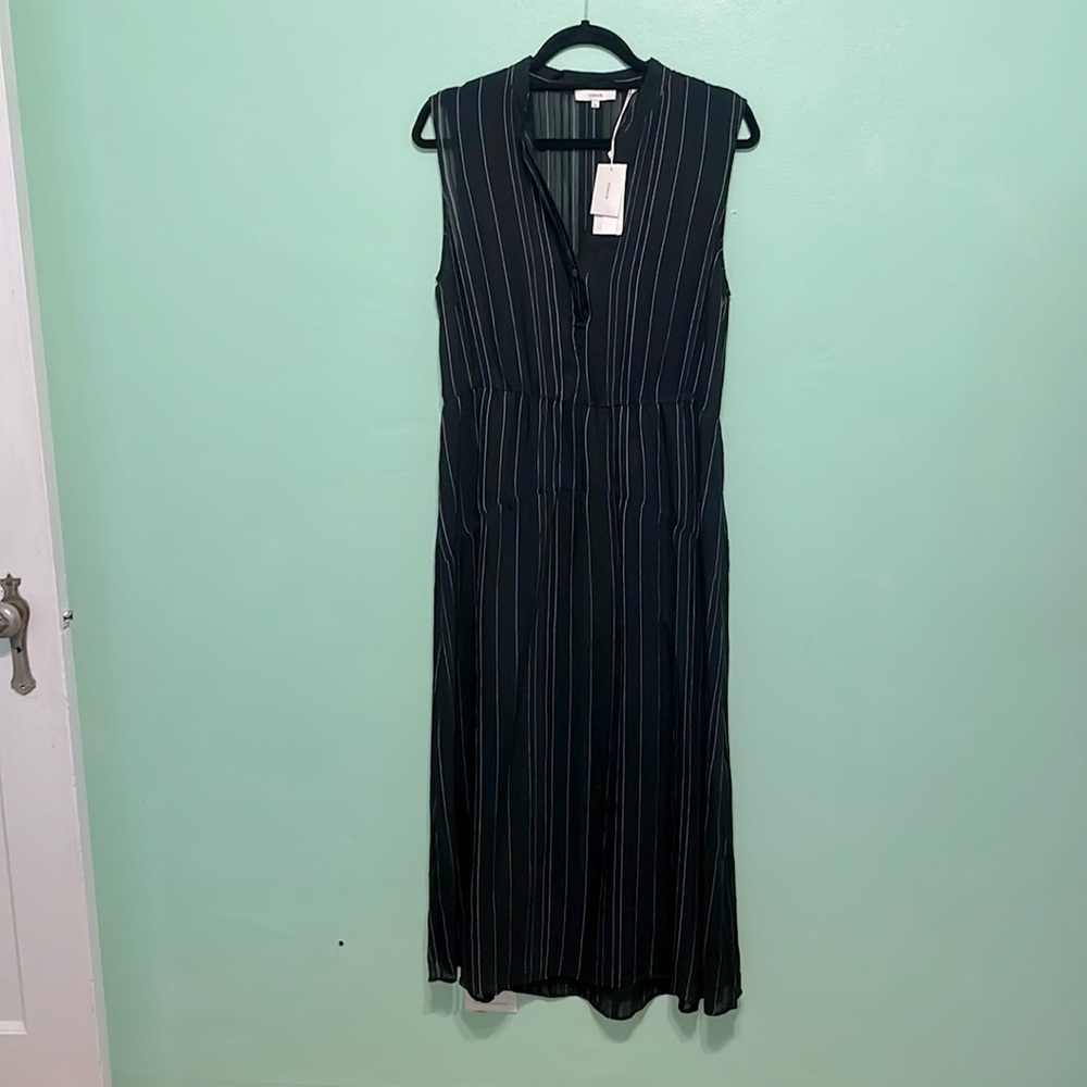 Womens Vince Pinstripe Tank Dress size 10